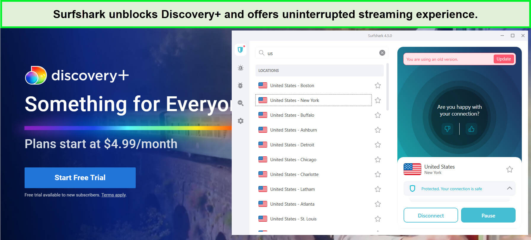 surfshark-unblocks-geo-restricted-content-of-discovery-plus-outside-USA