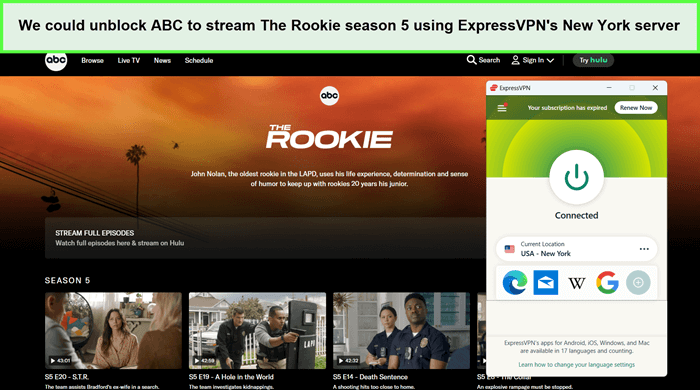 expressvpn-unblocked-abc-to-watch-the-rookie-season-5