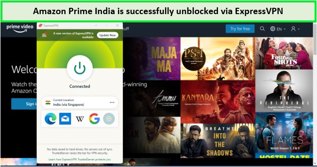 watch amazon prime india in uk with expressvpn