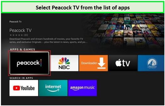 select-peacock-tv-from-the-list