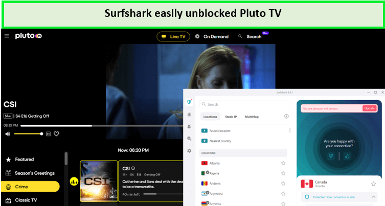 surfshark-pluto-tv-outside-canada