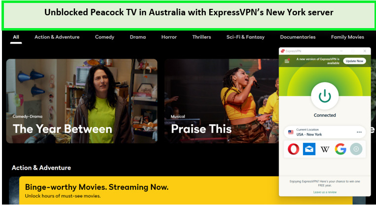 Unblocked-Peacock-TV-in-Australia-with-ExpressVPN’s-New-York-server