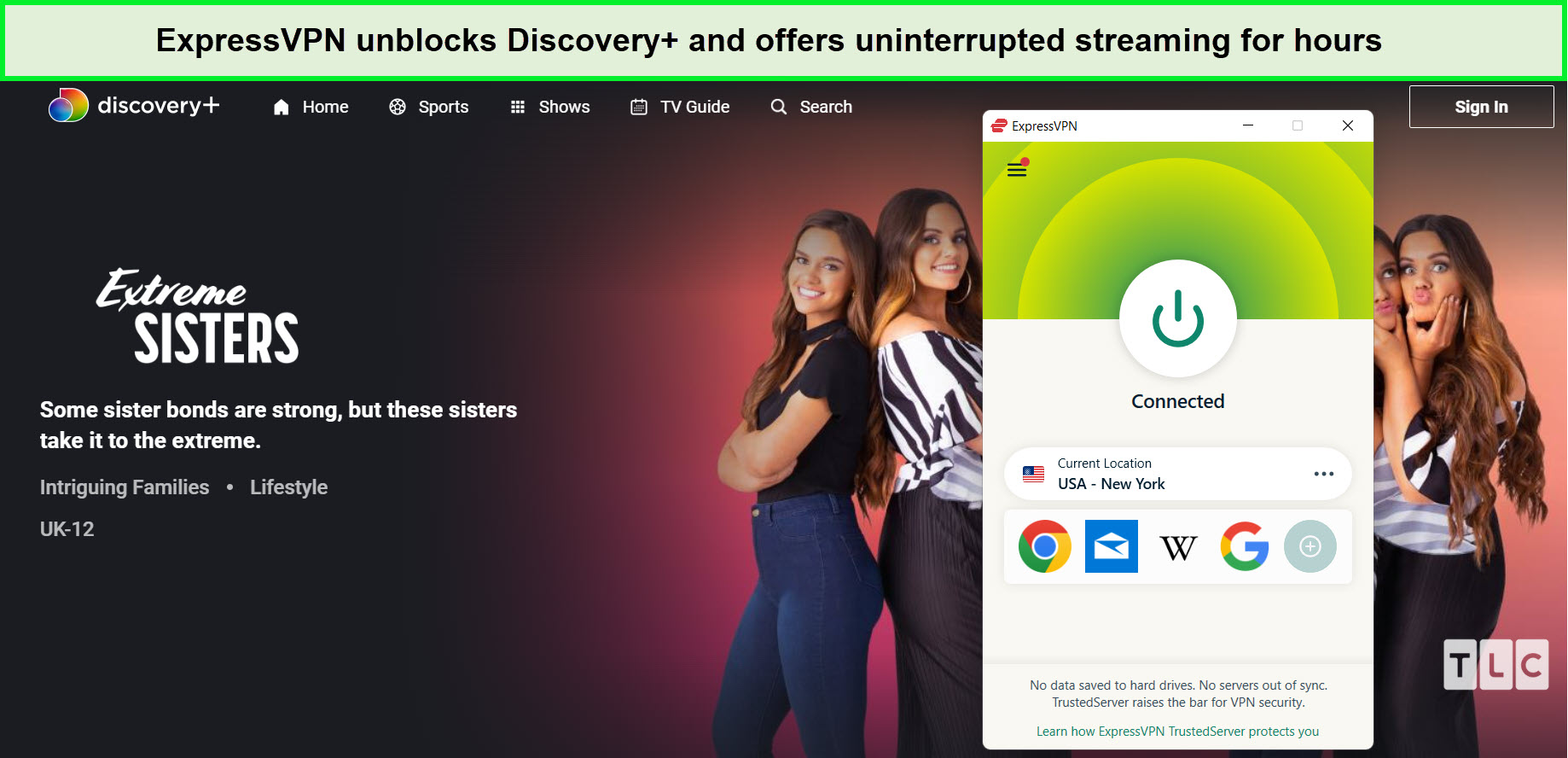 expressvpn-unblocks-extreme-sisters-on-discovery-plus-in-ca