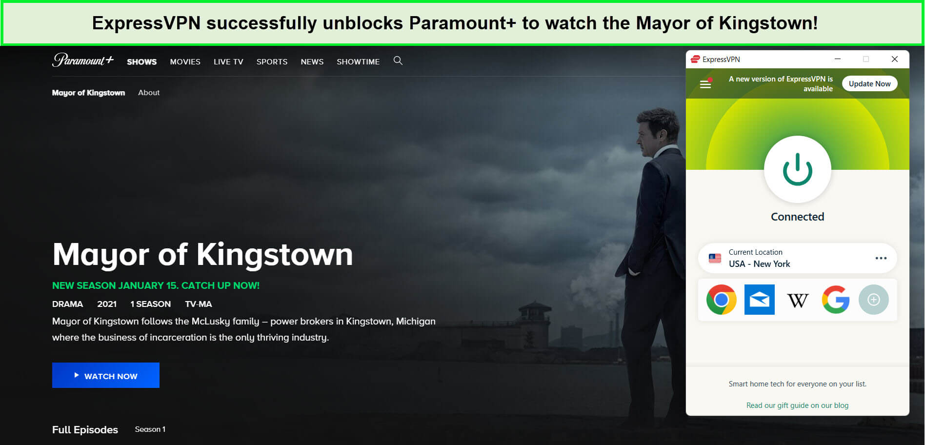 expressvpn-unblocks-paramount-plus-for-mayor-of-kingstown-in-new-zealand