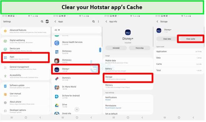 clear-hotstar-app-cache-in-UK