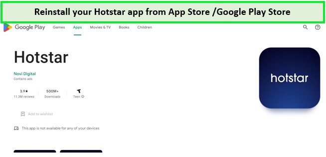 reinstall-hotstar-from-app-store-google-play-store-in-US