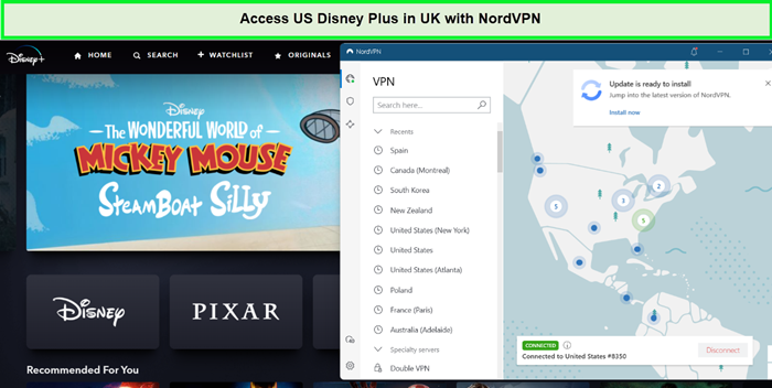 Disney Plus is accessible in UK with NordVPN