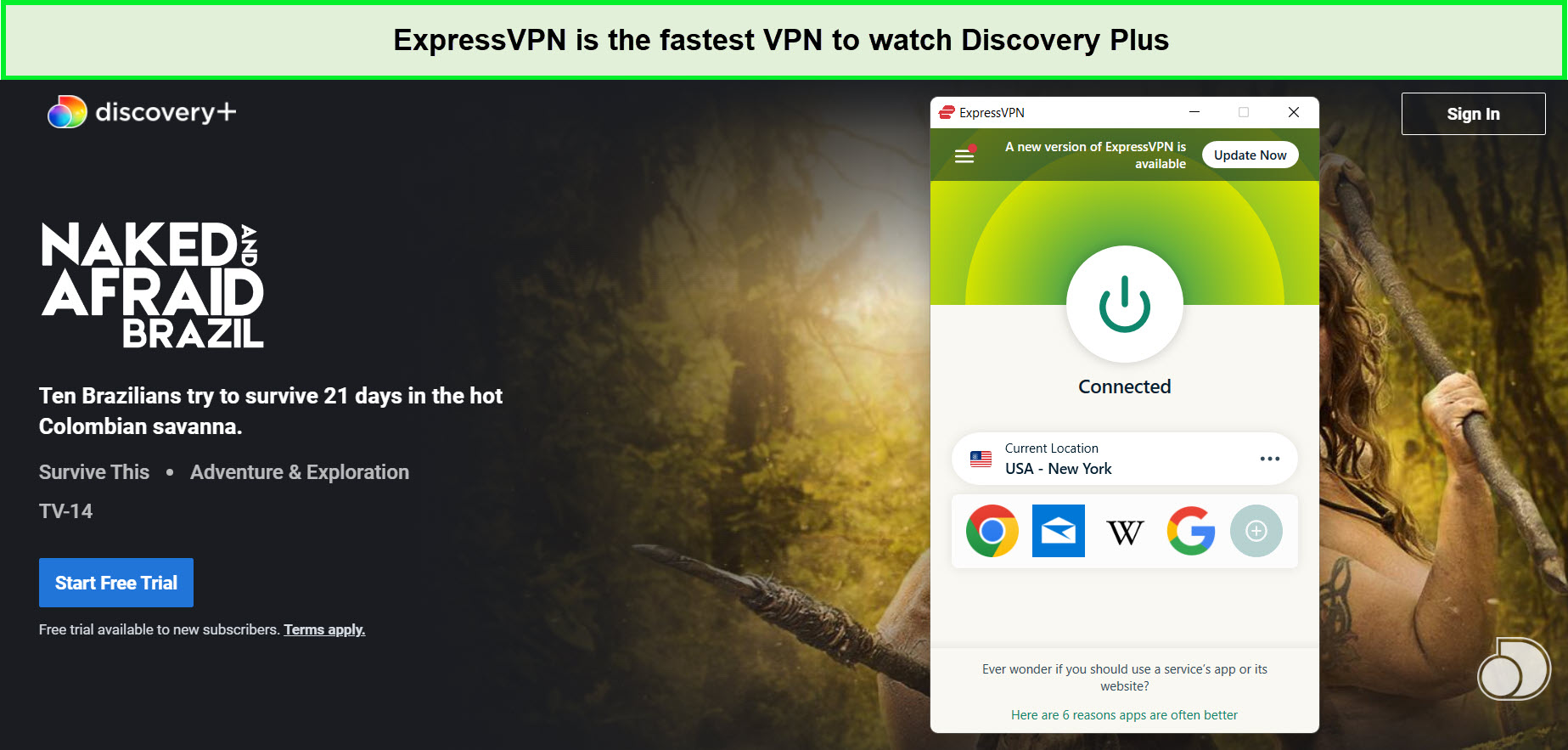 expressvpn-is-the-best-vpn-to-watch-naked-and-afraid-brazil-season-16-on-discovery-plus-in-new-zealand