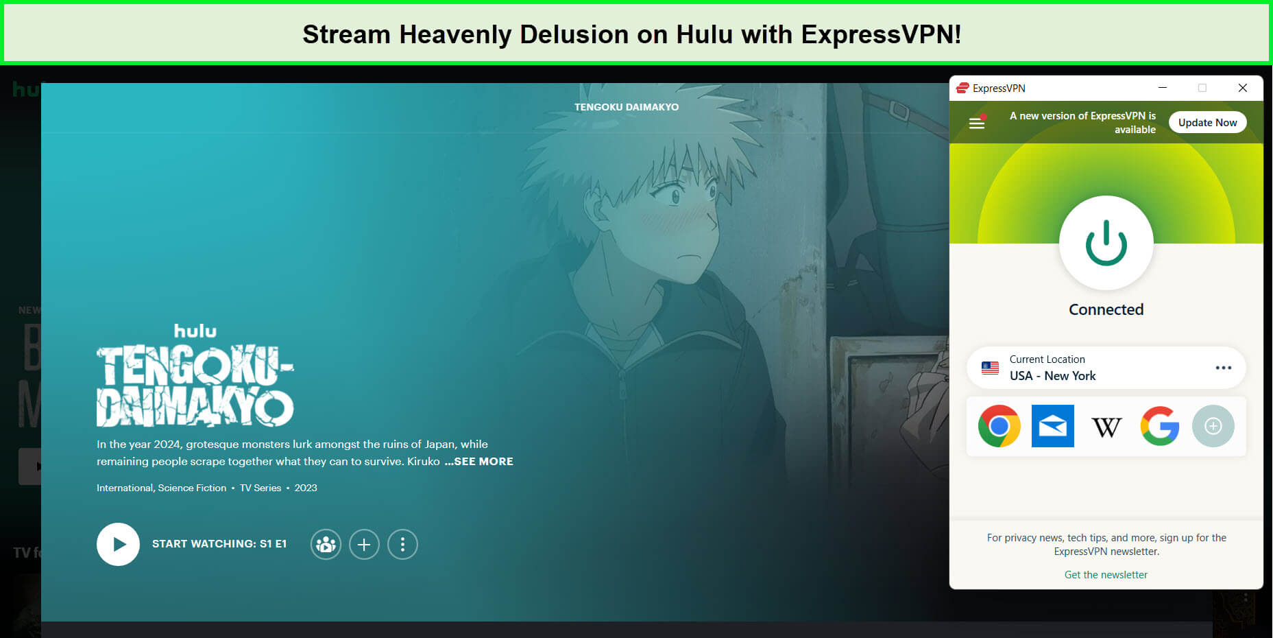 expressvpn-unblock-hulu-for-heavenly-delusion-in-Canada