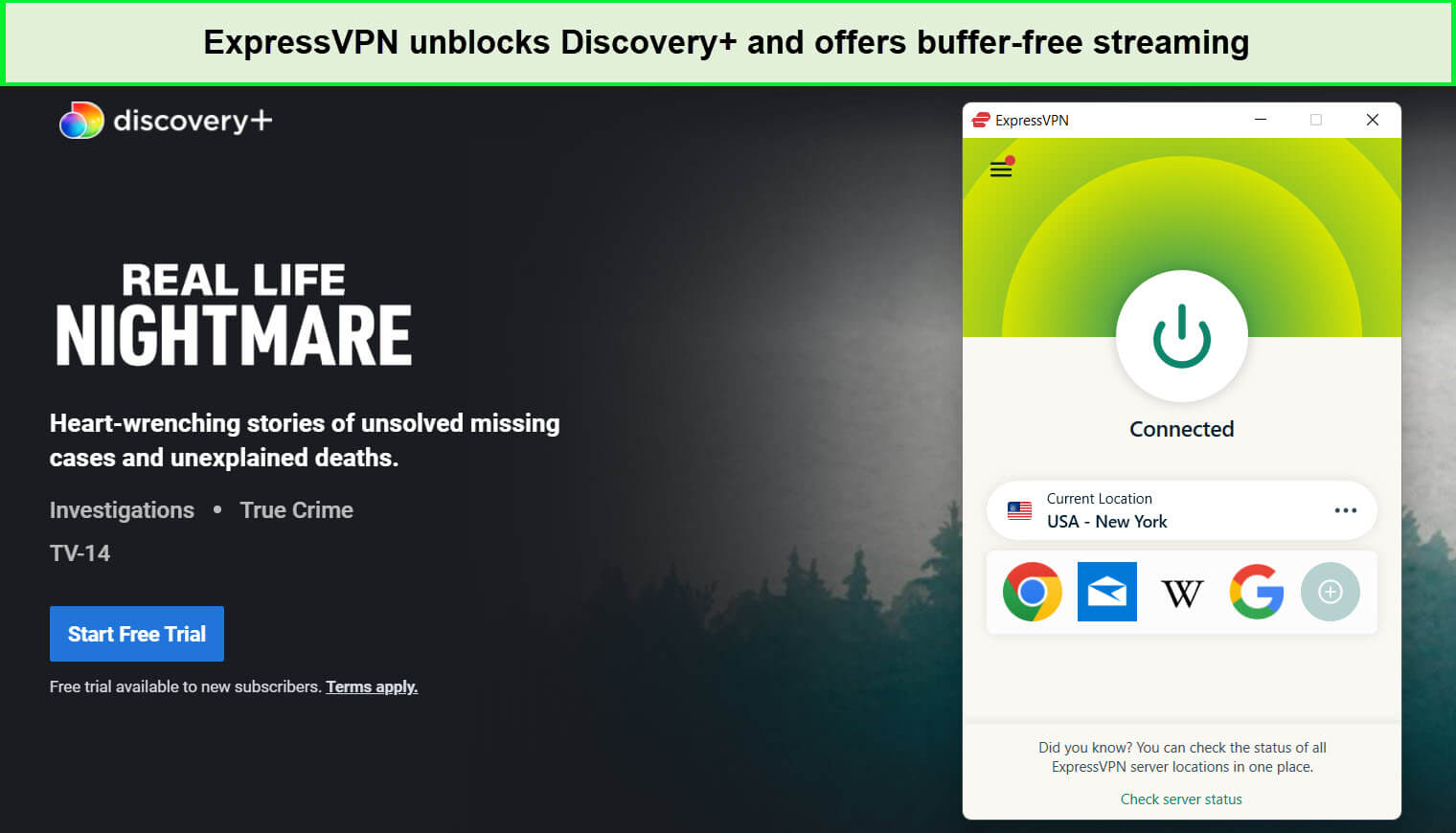 geo-restricted-content-of-discovery-plus-unblocked-via-ExpressVPN-in-Hong Kong