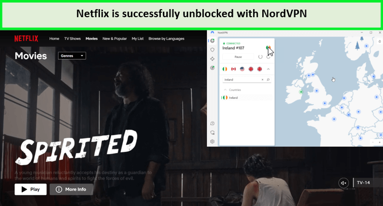 Nordvpn-unblocked-netflix-ireland-in-Spain