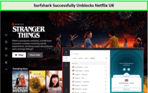 Surfshark-VPN- sucessfully-unblocks-Netflix-UK-in-Spain