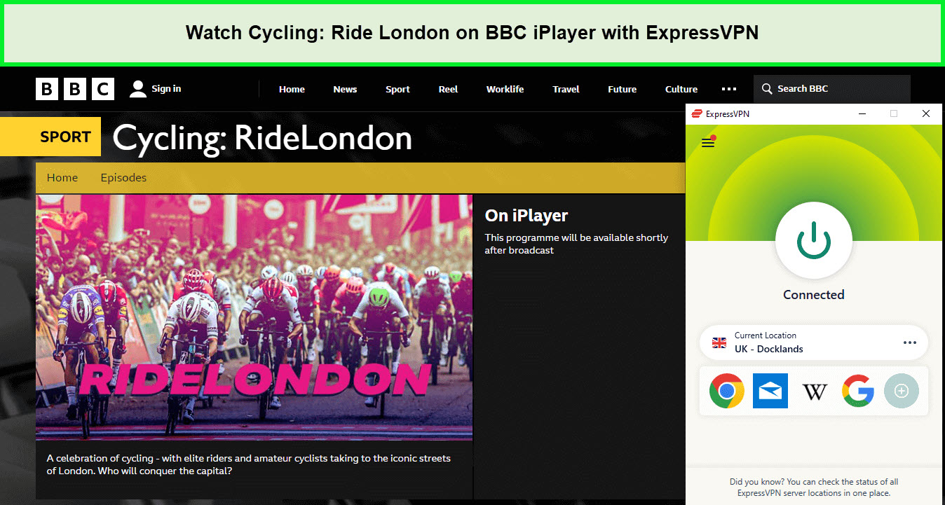 Watch-Cycling-Ride-London- -on-BBC-iPlayer-with-ExpressVPN