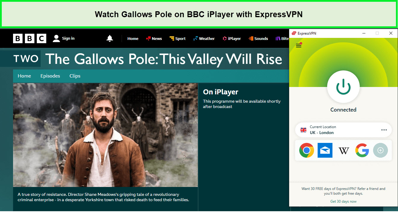 Watch-Gallows-Pole-on-BBC-iPlayer-in-France-with-ExpressVPN
