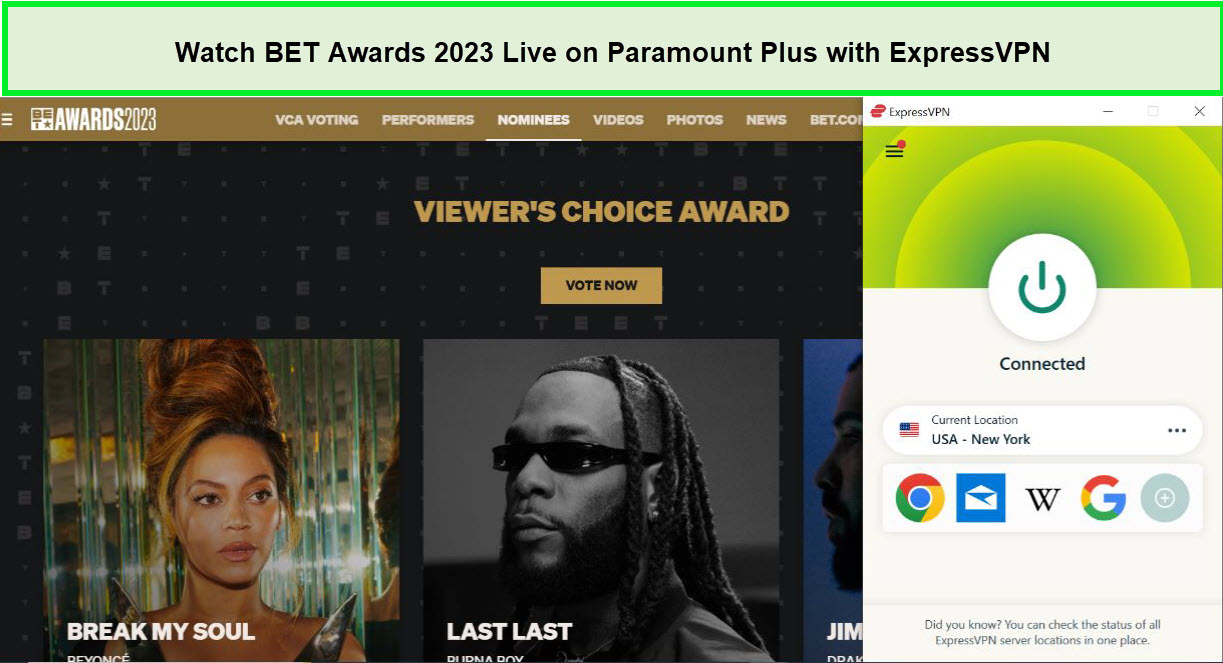 ExpressVPN is the Best VPN to Watch BET Awards 2023 Live  