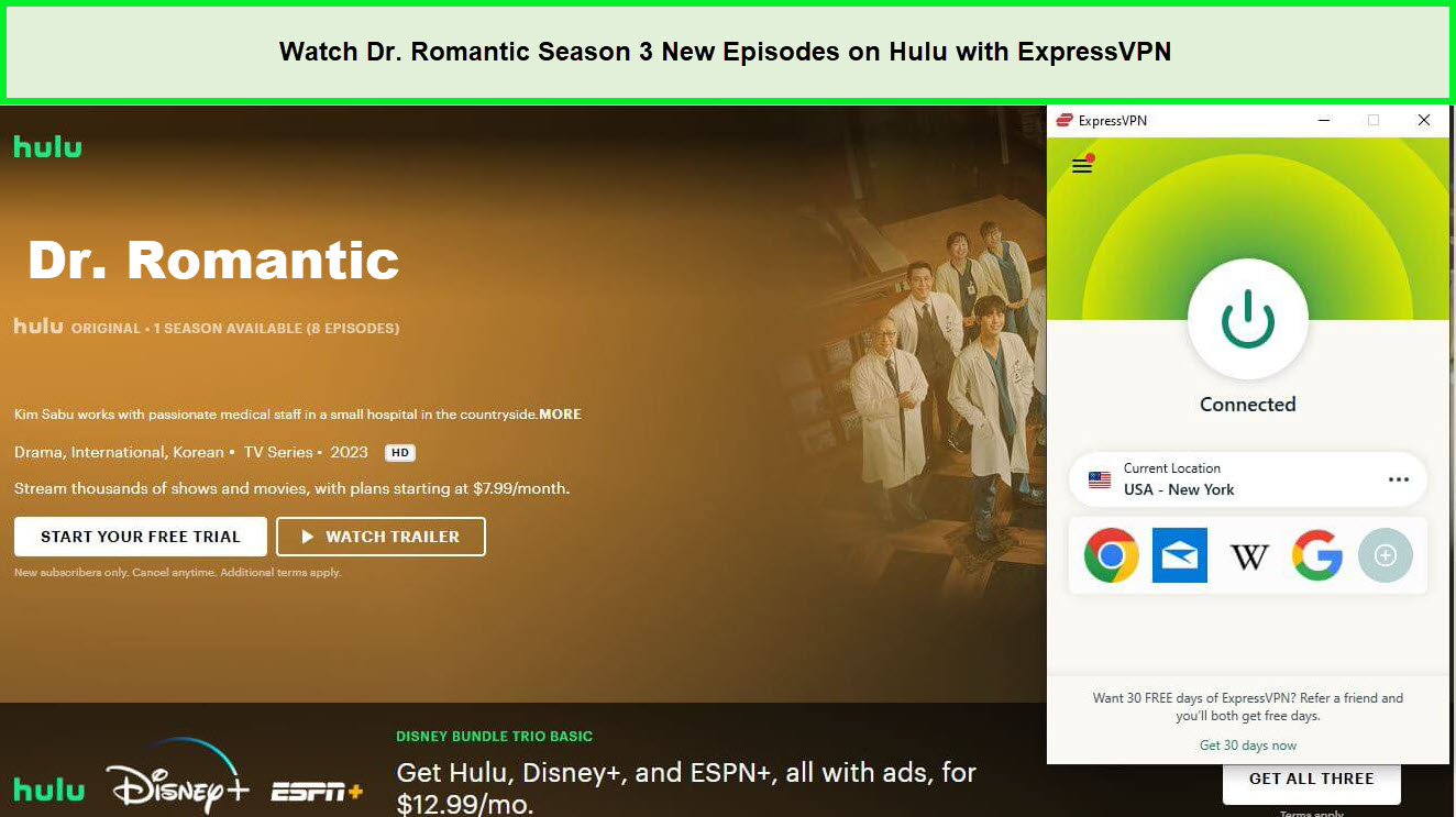 Watch-Dr.-Romantic-Season-3-New-Episodes-outside-USA-on-Hulu-with-ExpressVPN