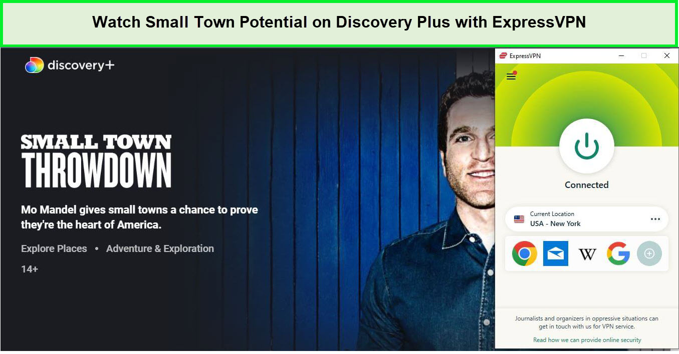 Watch-Small-Town-Potential-outside-USA-on-Discovery-Plus-with-ExpressVPN.