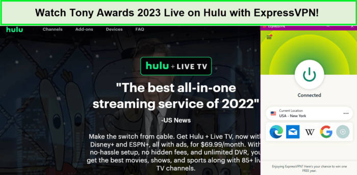 Watch-Tony-Awards-2023-Live-Outside-USA-on-Hulu-with-Expressvpn-in-South Korea!