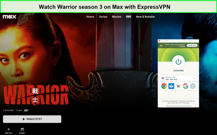 Watch-Warrior-season-3-on-Max-with-ExpressVPN-in-India