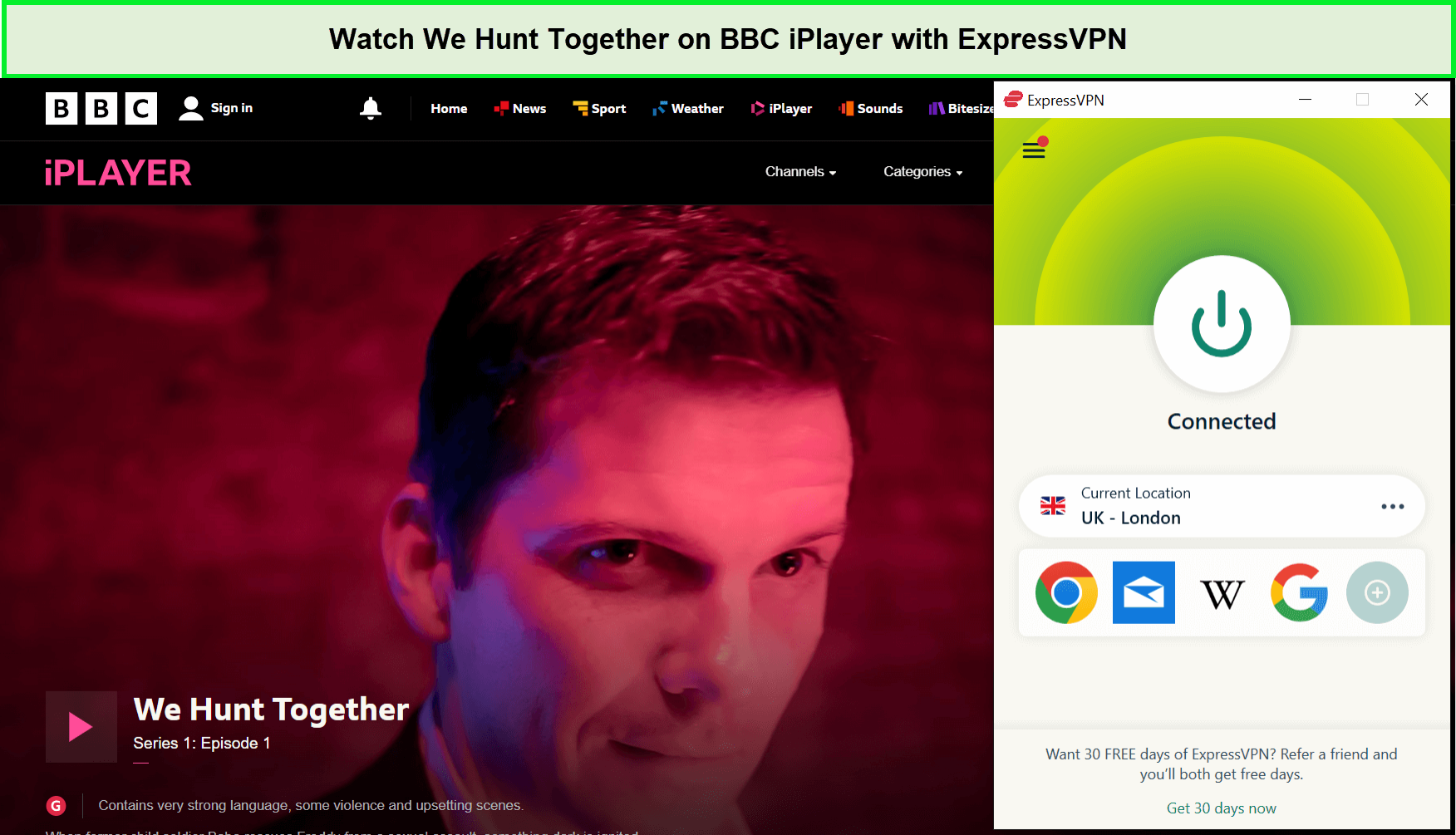 Watch-We-Hunt-Together-in-Hong Kongon-BBC-iPlayer-with-ExpressVPN