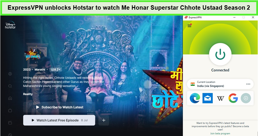 Use-ExpressVPN-to-watch-Me-Honar-Superstar-Chhote-Ustaad-Season-outside-India-on-Hotstar