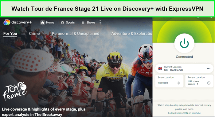 Watch-Tour-de-France-Stage-21-Live-on-Discovery+-with ExpressVPN