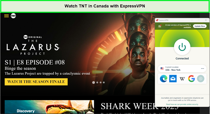 access tnt in canada with expressvpn