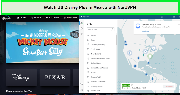 watch Disney Plus in Mexico with NordVPN