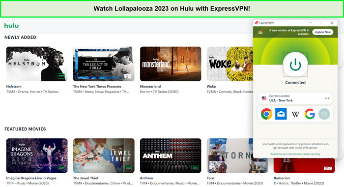 watch-lollapalooza-2023-outside-USA-on-hulu-with-expressvpn