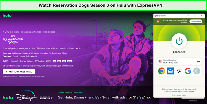 watch-reservation-dogs-season-3-in-Canada-on-hulu-with-expressvpn