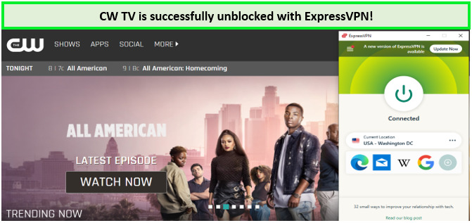 expressvpn-unblocked-the-cw-outside-USA