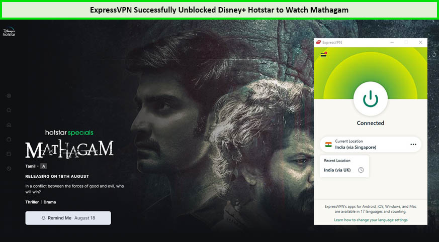 Use-ExpressVPN-to-watch-Mathagam-in-South Korea-on-Hotstar