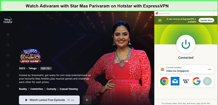 Watch-Adivaram-with-Star-Maa-Parivaram-in-France-on-Hotstar-with-ExpressVPN