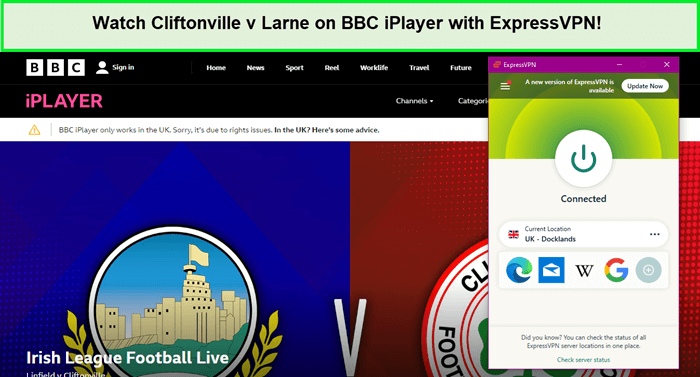 Watch-Cliftonville-v-Larne-on-BBC-iPlayer-with-ExpressVPN-outside-USA