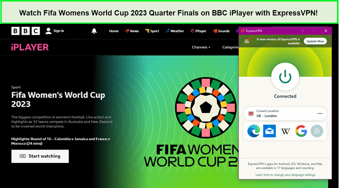 Watch-Fifa-Womens-World-Cup-2023-Quarter-Finals-on-BBC-iPlayer-with-ExpressVPN-in-Netherlands