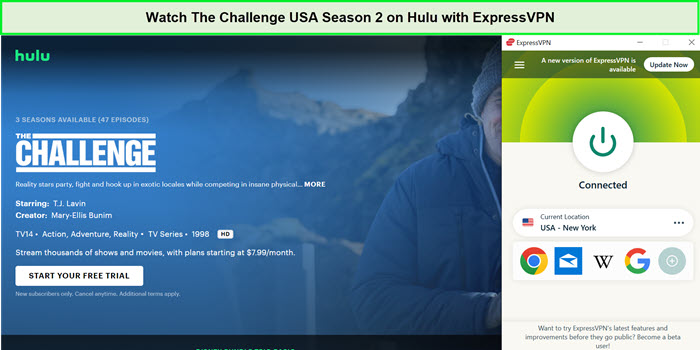 Watch-The-Challenge-USA-Season-2-in-New Zealand-on-Hulu-with-ExpressVPN