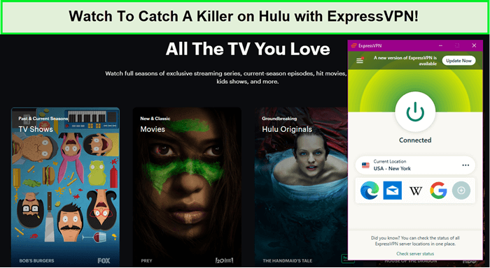 Watch-To-Catch-A-Killer-on-Hulu-with-ExpressVPN-in-Canada