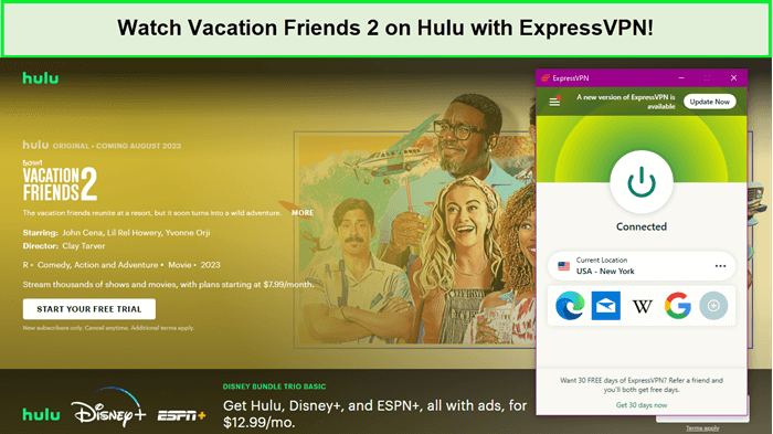 Watch-vacation-friends-2-in-New Zealand-on-Hulu-with-ExpressVPN