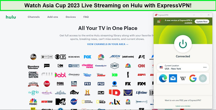 watch asia-cup-outside-USA-on-hulu-with-expressvpn