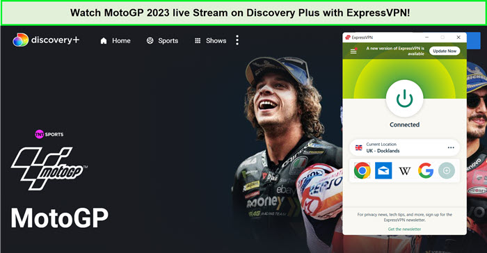 expressvpn-unblocks-motogp-2023-live-stream-on-discovery-plus-in-Spain