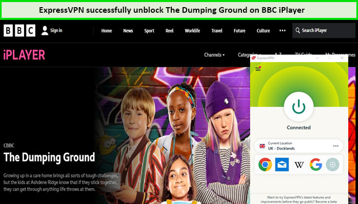 Express-VPN-Unblock-The-Dumping-Ground-outside-UK on-BBC-iPlayer