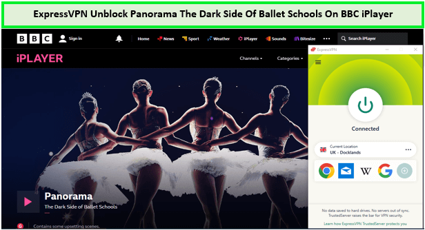 ExpressVPN-Successfully-Unblock-Panorama-The-Dark-Side-Of-Ballet-Schools-outside-UK-On-BBC-iPlayer