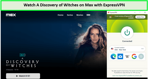 Watch-A-Discovery-of-Witches-in-New Zealand-on-Max-with-ExpressVPN