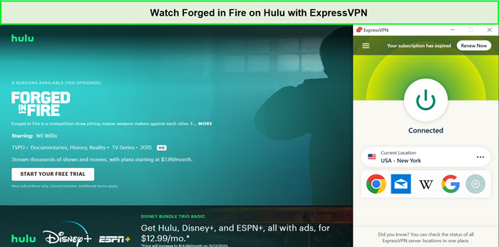 Watch-Forged-in-Fire-in-Hong Kong-on-Hulu-with-ExpressVPN