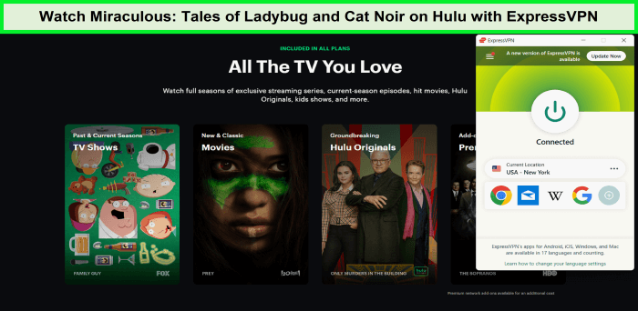 expressvpn-unblocks-hulu-for-miraculous-tales-of-ladybuy-and-cat-noir-in-New Zealand