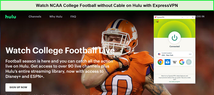 Watch-NCAA-College-Football-without-Cable-in-UAE-on-Hulu-with-ExpressVPN