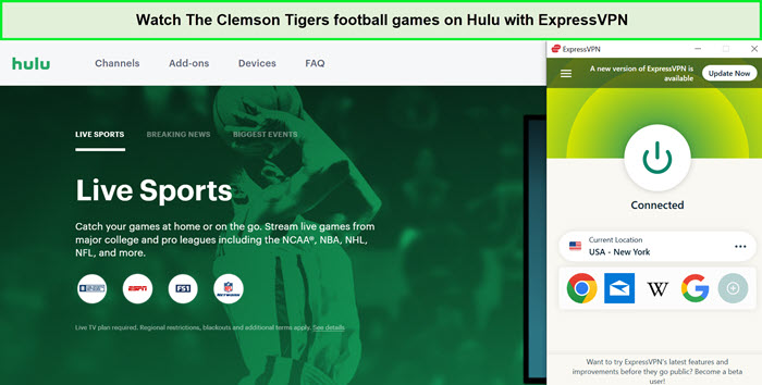 Watch-The-Clemson-Tigers-football-games-in-Italy-on-Hulu-with-ExpressVPN