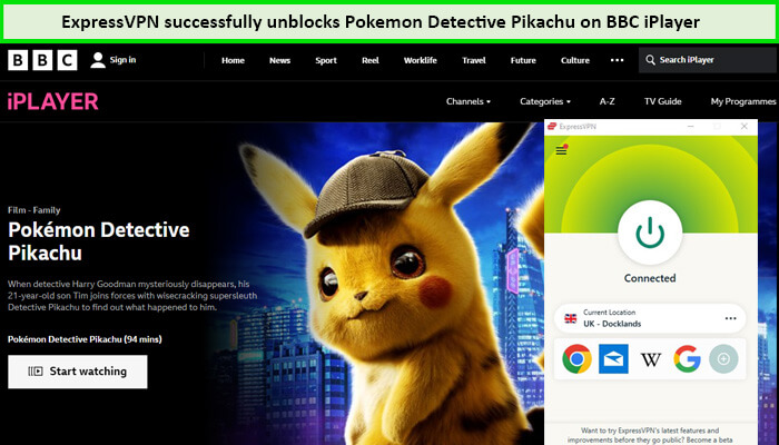 Express-VPN-Unblock-Pokemon-Detective-Pikachu-in-New Zealand on-BBC-iPlayer