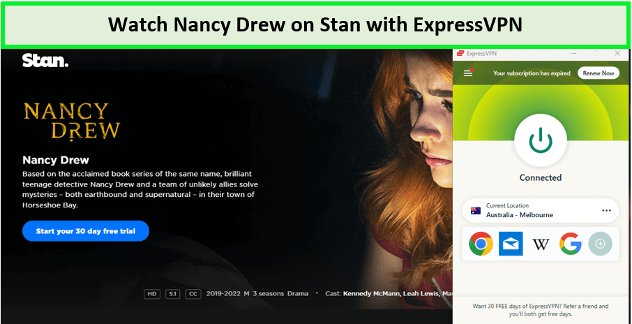 Watch-Nancy-Drew-outside-Australia-on-Stan-with-ExpressVPN 