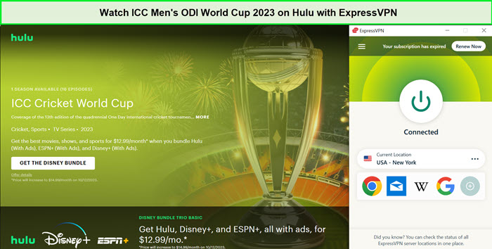 Watch-ICC-Mens-ODI-World-Cup-2023-in-South Korea-on-Hulu-with-ExpressVPN